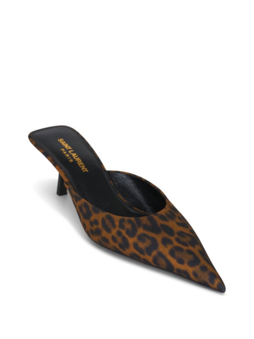 Saint Laurent Barbara Leopard Mule